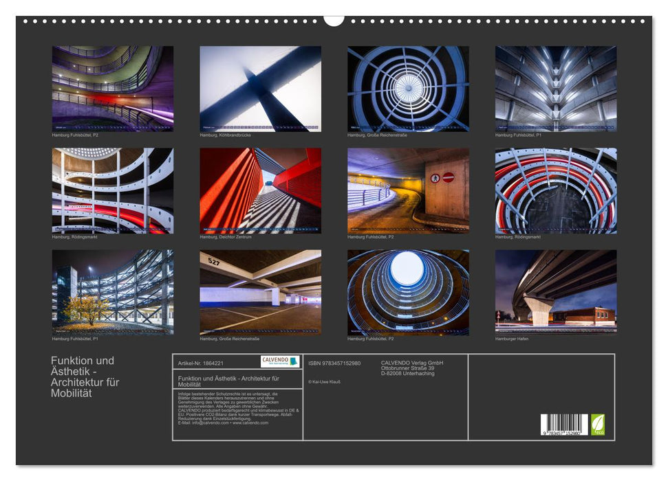 Funktion und Ästhetik - Architektur für Mobilität (CALVENDO Wandkalender 2025)