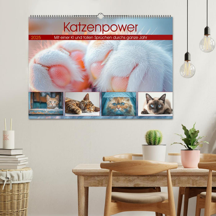 Katzenpower (CALVENDO Wandkalender 2025)