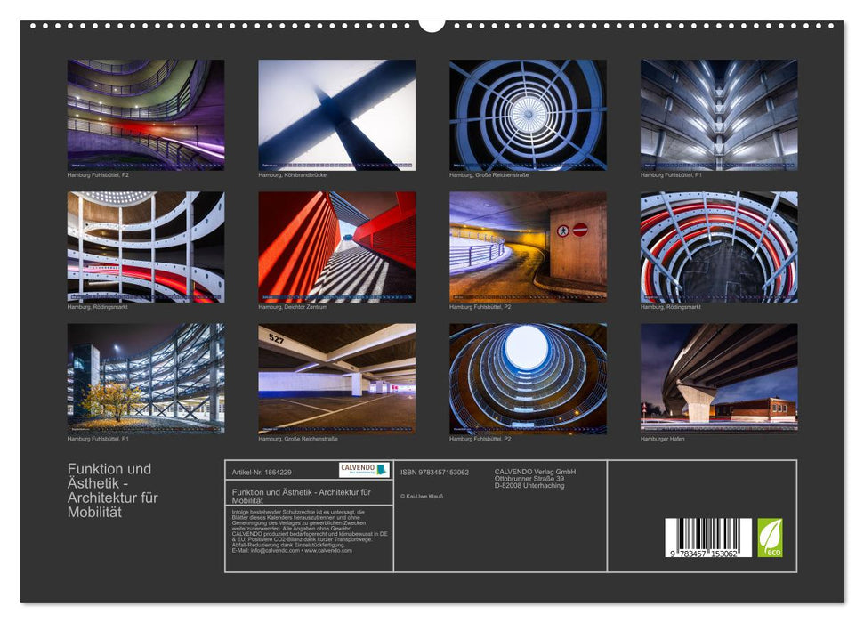 Funktion und Ästhetik - Architektur für Mobilität (CALVENDO Premium Wandkalender 2025)
