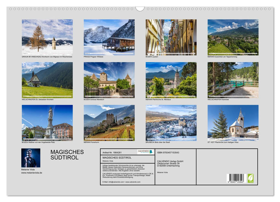 MAGISCHES SÜDTIROL (CALVENDO Wandkalender 2025)