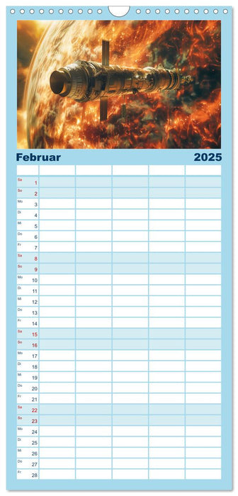 Sternenreisen - Ein kosmischer Kalender (CALVENDO Familienplaner 2025)