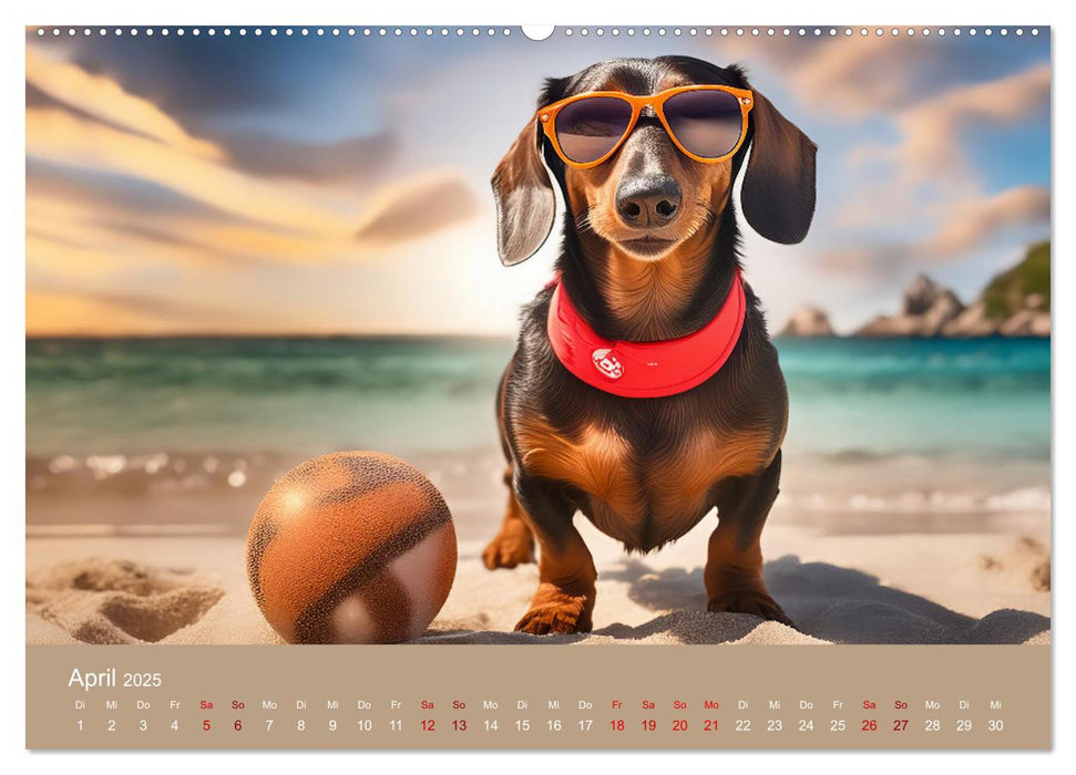 Tierische Urlaubsträume (CALVENDO Premium Wandkalender 2025)