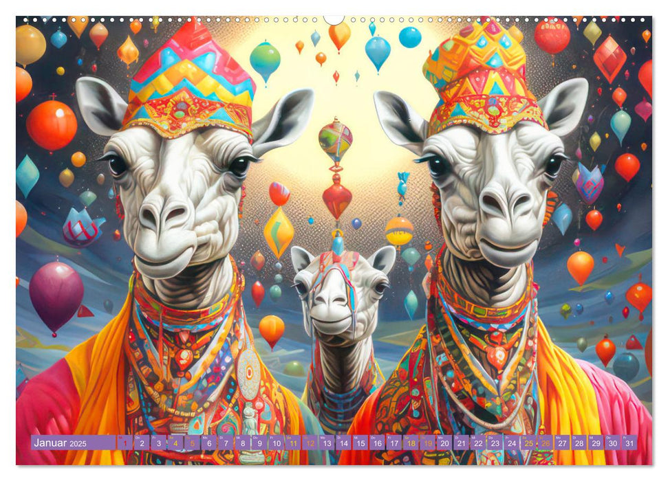 Zirkusfantasien - Bezaubernd fremdartig (CALVENDO Premium Wandkalender 2025)