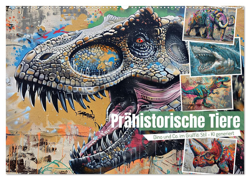 Prähistorische Tiere (CALVENDO Wandkalender 2025)