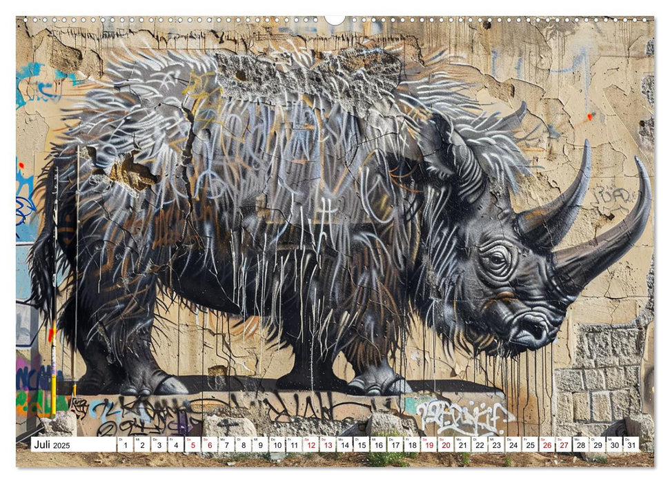 Prähistorische Tiere (CALVENDO Premium Wandkalender 2025)