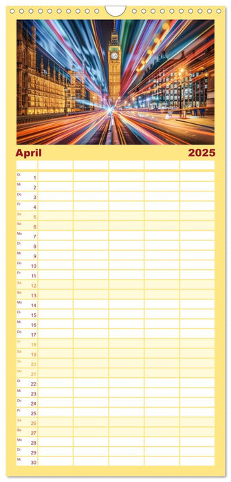 Berühmte Wahrzeichen (CALVENDO Familienplaner 2025)