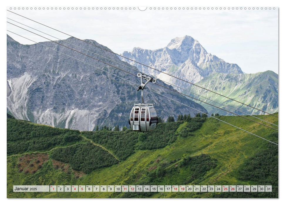 Bergbahnen in den Alpen (CALVENDO Wandkalender 2025)