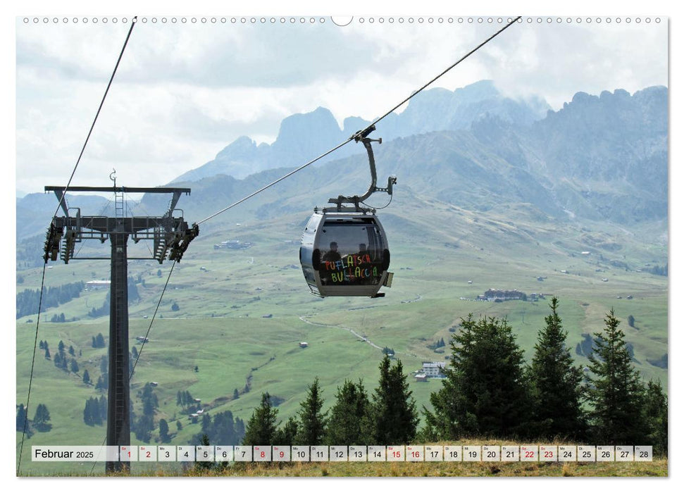 Bergbahnen in den Alpen (CALVENDO Wandkalender 2025)