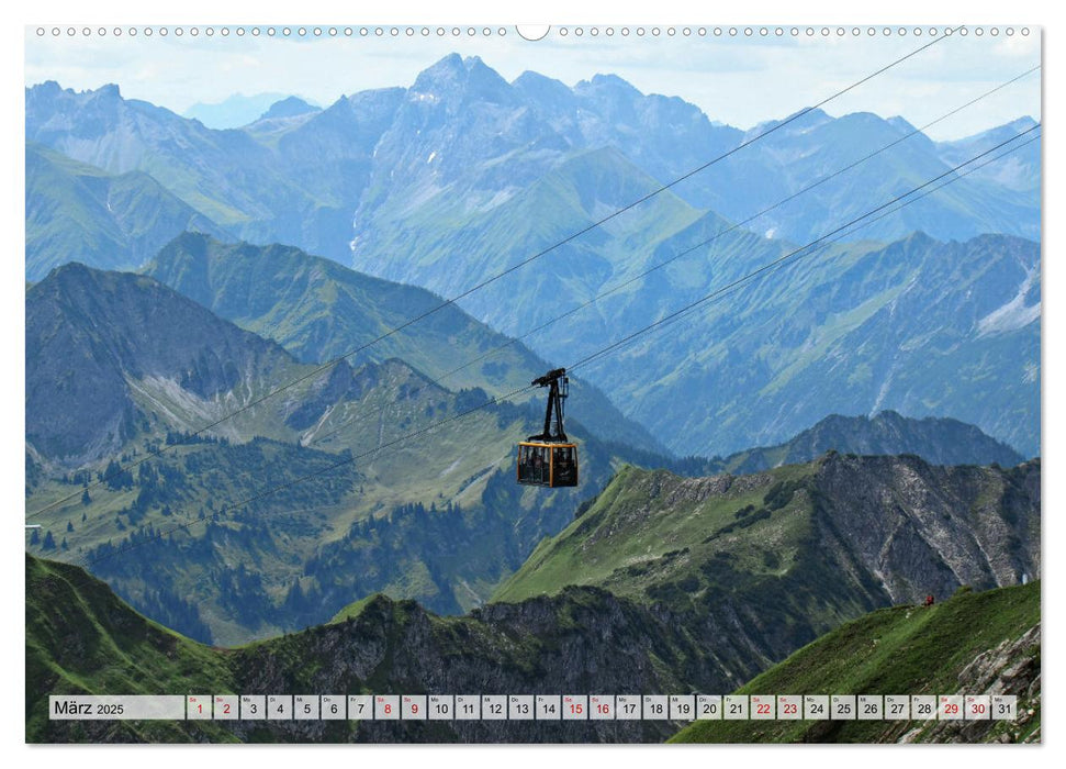 Bergbahnen in den Alpen (CALVENDO Wandkalender 2025)