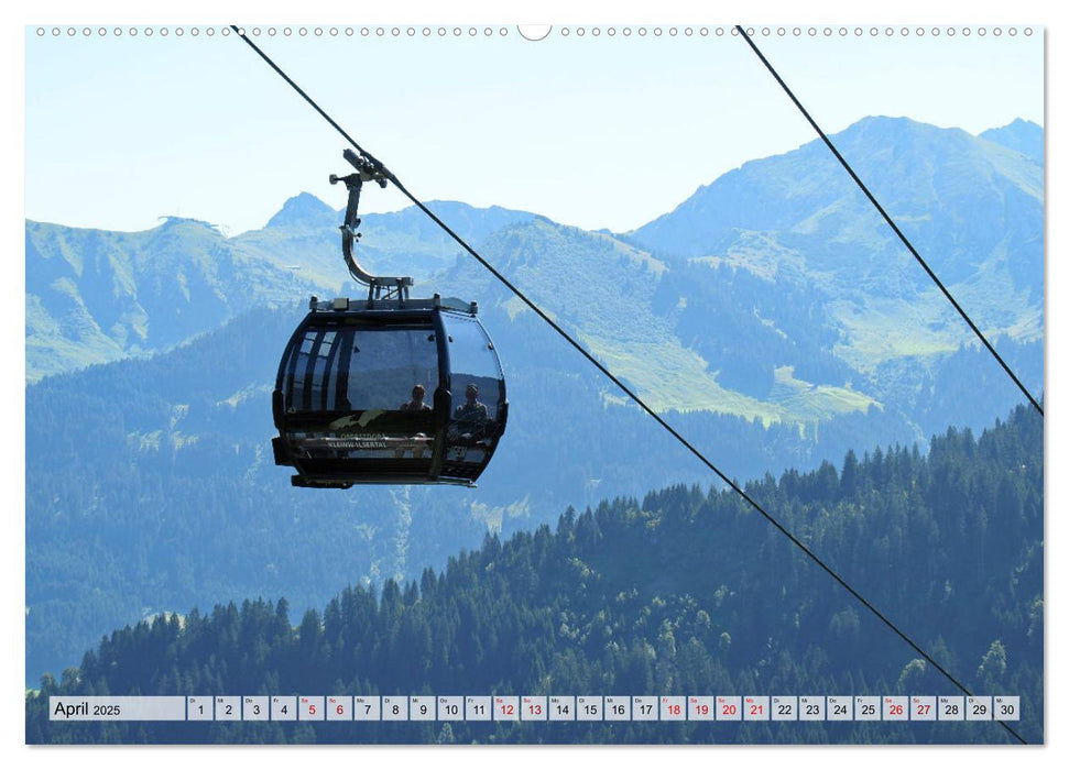 Bergbahnen in den Alpen (CALVENDO Premium Wandkalender 2025)