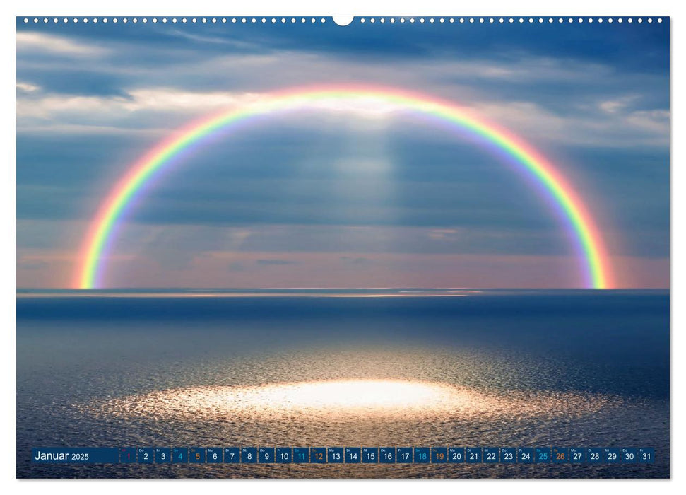 Himmlische Farbspiele - Regenbogen (CALVENDO Wandkalender 2025)