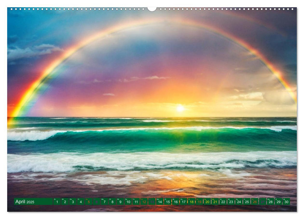 Himmlische Farbspiele - Regenbogen (CALVENDO Wandkalender 2025)