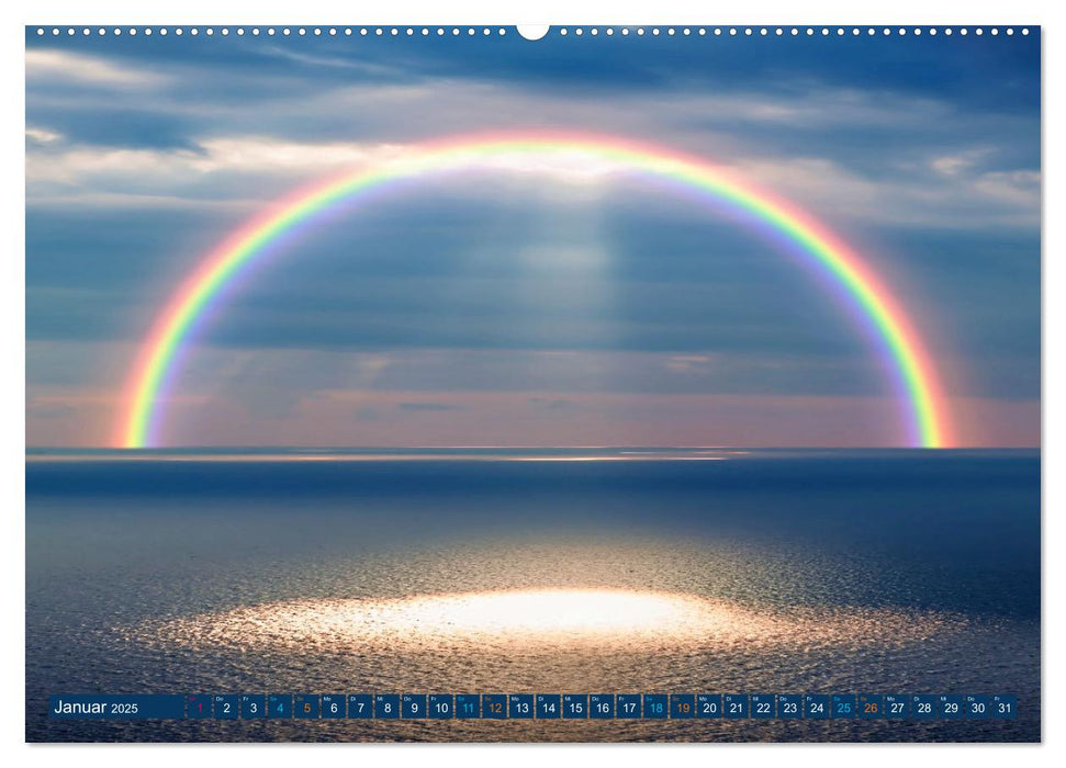 Himmlische Farbspiele - Regenbogen (CALVENDO Premium Wandkalender 2025)