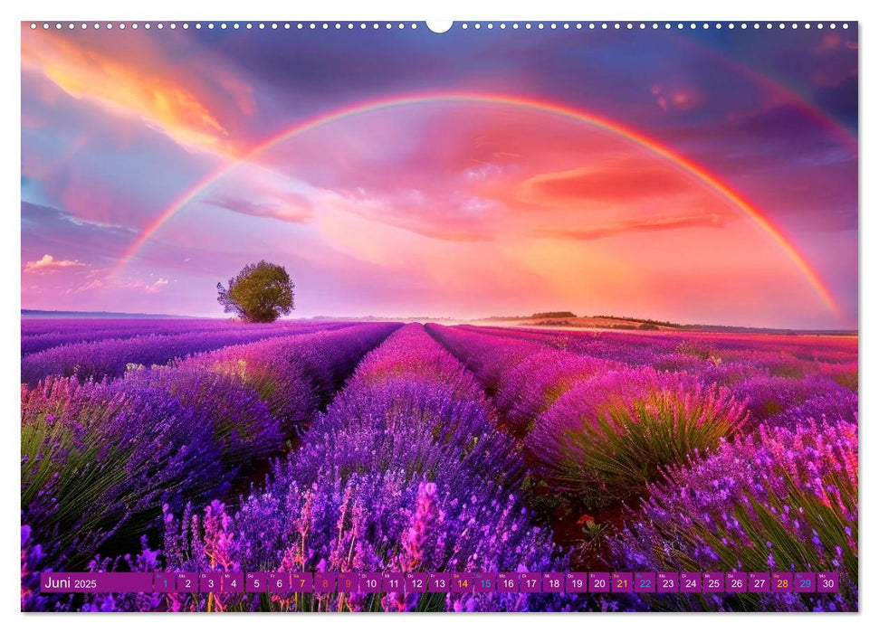 Himmlische Farbspiele - Regenbogen (CALVENDO Premium Wandkalender 2025)