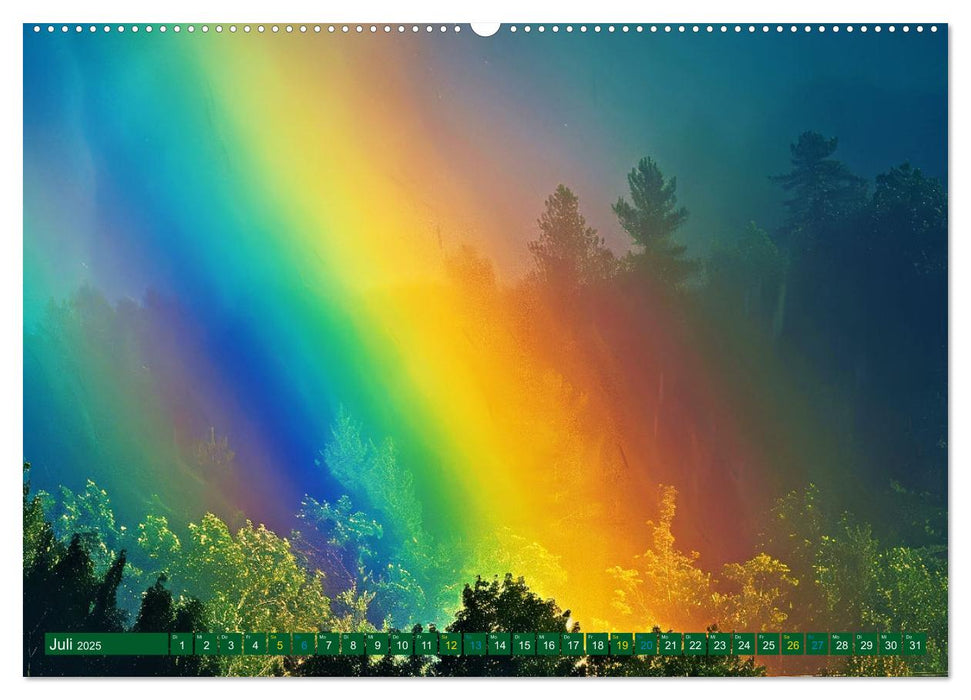 Himmlische Farbspiele - Regenbogen (CALVENDO Premium Wandkalender 2025)