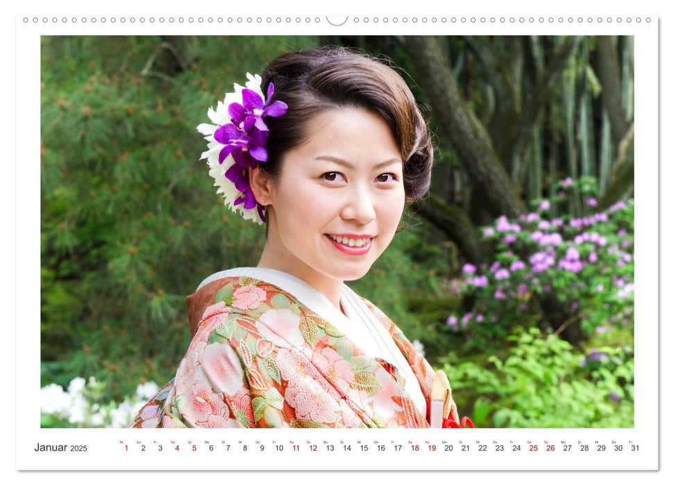 Menschen in Japan (CALVENDO Premium Wandkalender 2025)