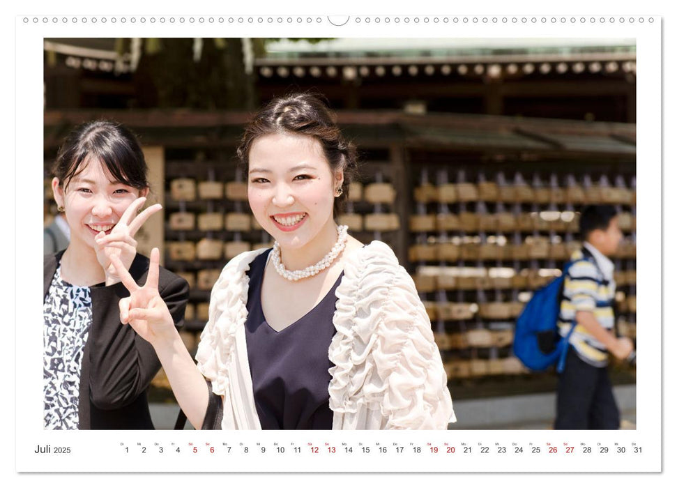 Menschen in Japan (CALVENDO Premium Wandkalender 2025)