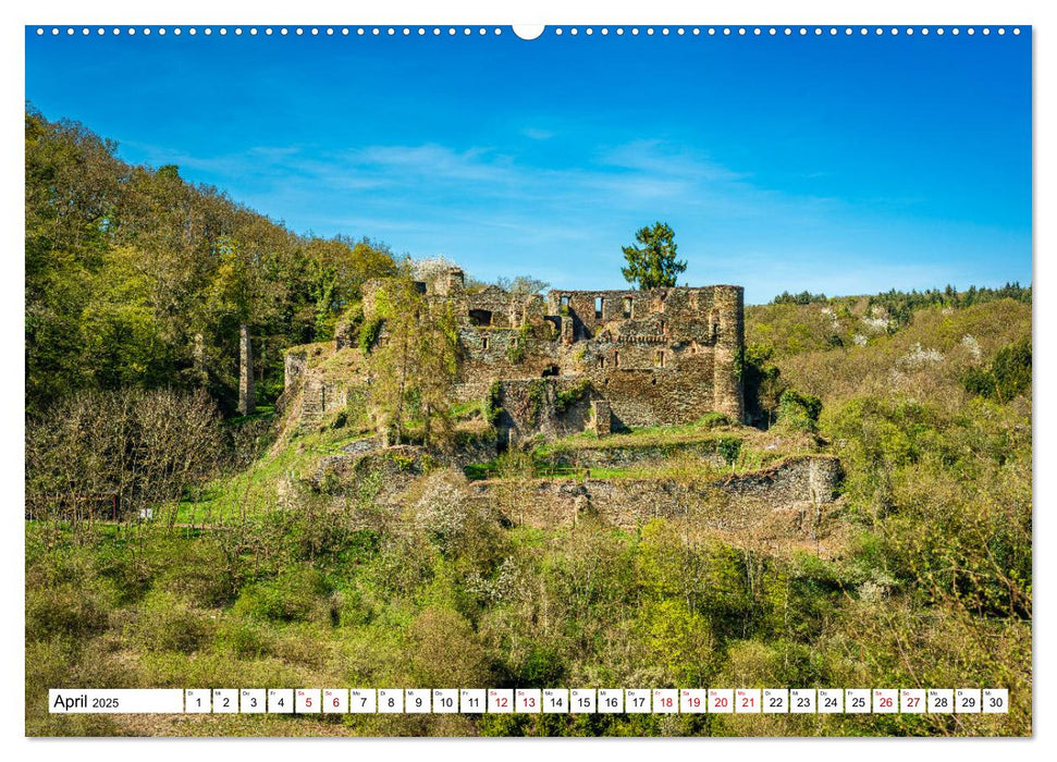 Burgen des Hunsrücks (CALVENDO Wandkalender 2025)