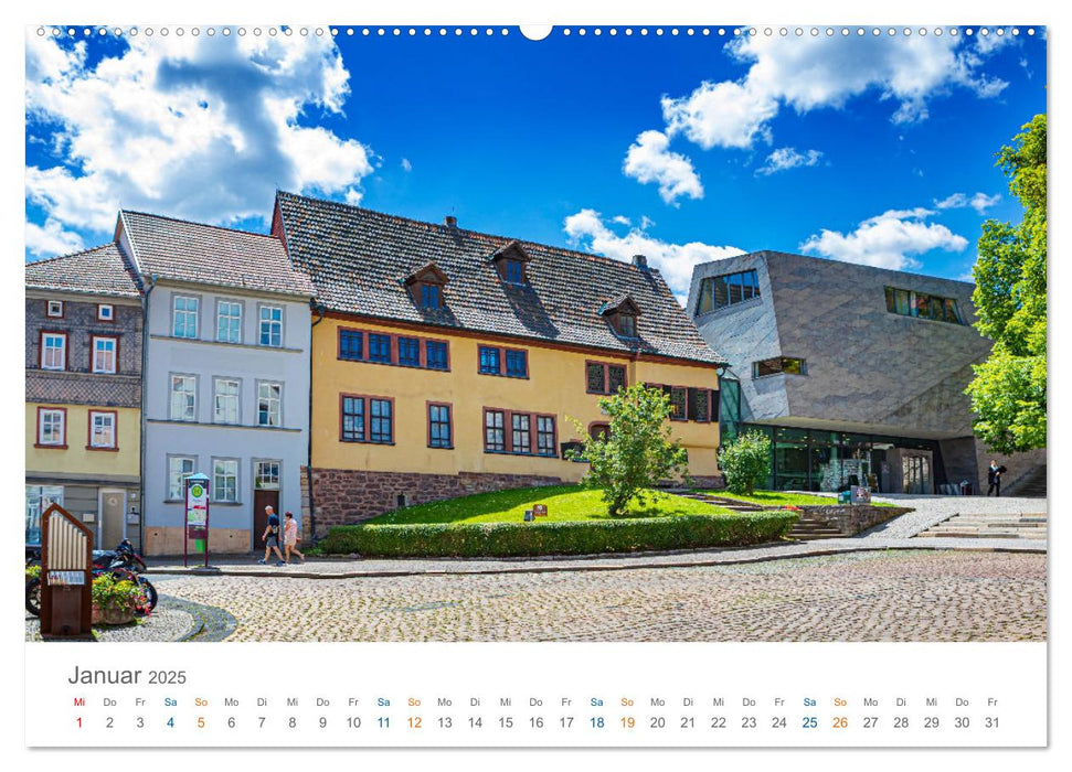 Eisenach - zu Füßen der Wartburg (CALVENDO Wandkalender 2025)