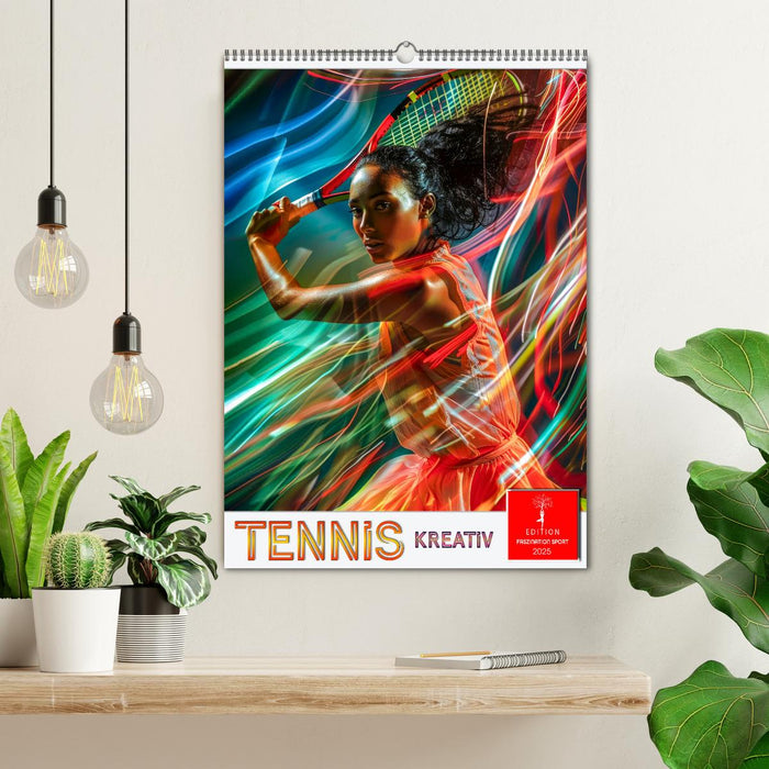 Tennis kreativ (CALVENDO Wandkalender 2025)