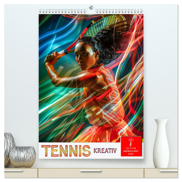 Tennis kreativ (CALVENDO Premium Wandkalender 2025)