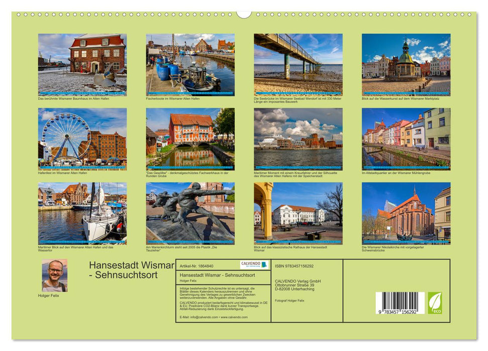 Hansestadt Wismar - Sehnsuchtsort (CALVENDO Premium Wandkalender 2025)