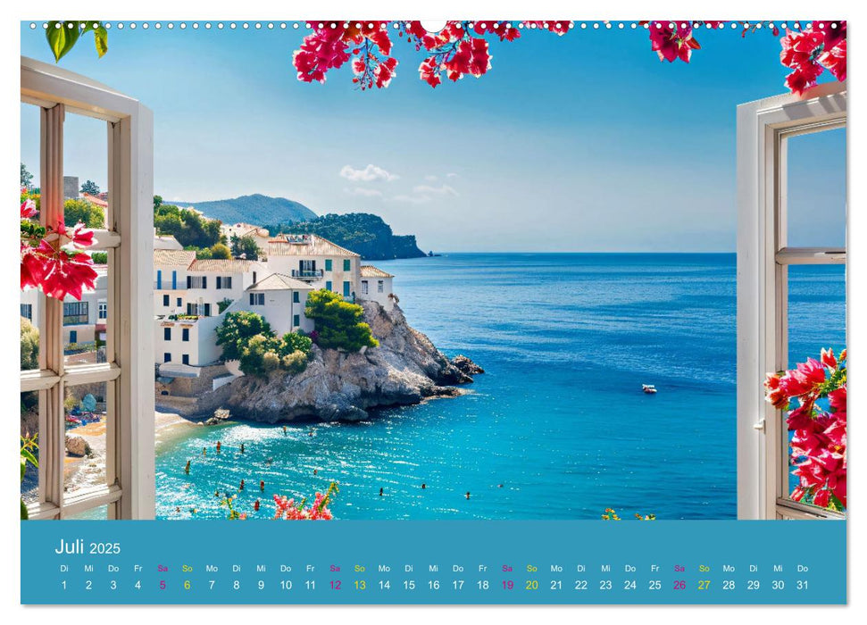 Ausblick aufs Meer - traumhafte Momente (CALVENDO Premium Wandkalender 2025)