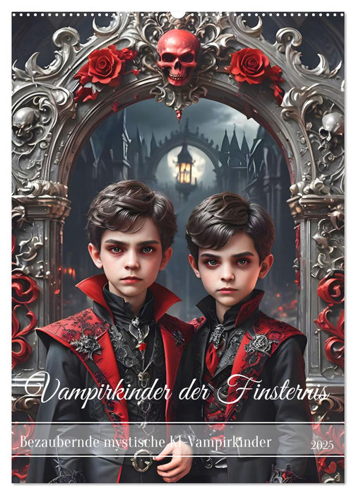 Vampirkinder der Finsternis (CALVENDO Wandkalender 2025)