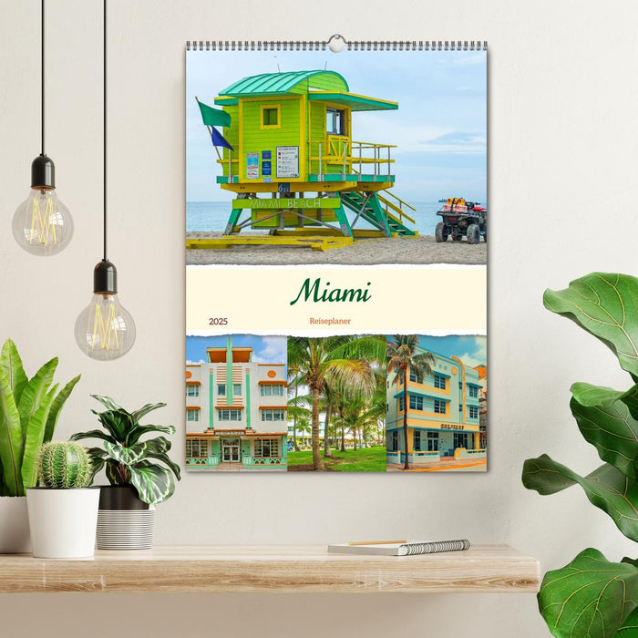 Miami - Reiseplaner (CALVENDO Wandkalender 2025)