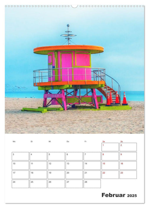 Miami - Reiseplaner (CALVENDO Wandkalender 2025)