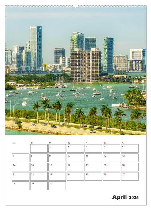 Miami - Reiseplaner (CALVENDO Wandkalender 2025)