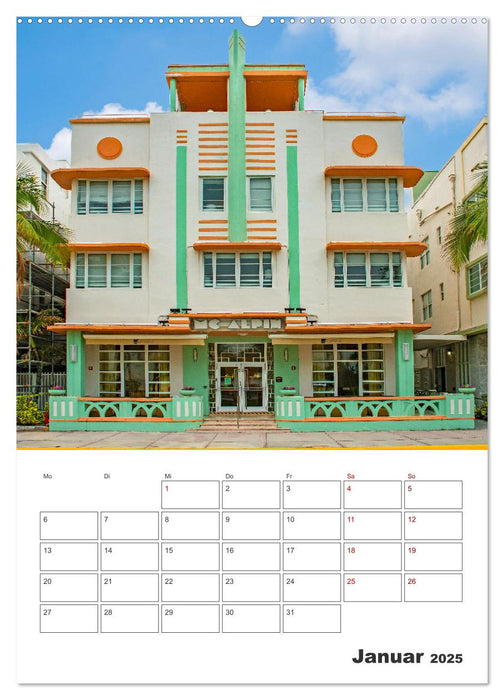 Miami - Reiseplaner (CALVENDO Premium Wandkalender 2025)