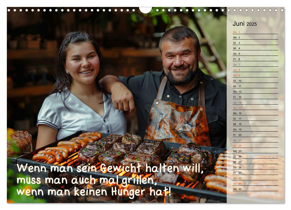 Lieblingshobby Grillen (CALVENDO Wandkalender 2025)