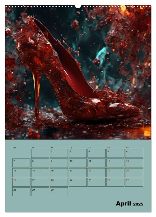 Verzaubert durch High Heels – Ein Kalender für Schuhliebhaber (CALVENDO Wandkalender 2025)