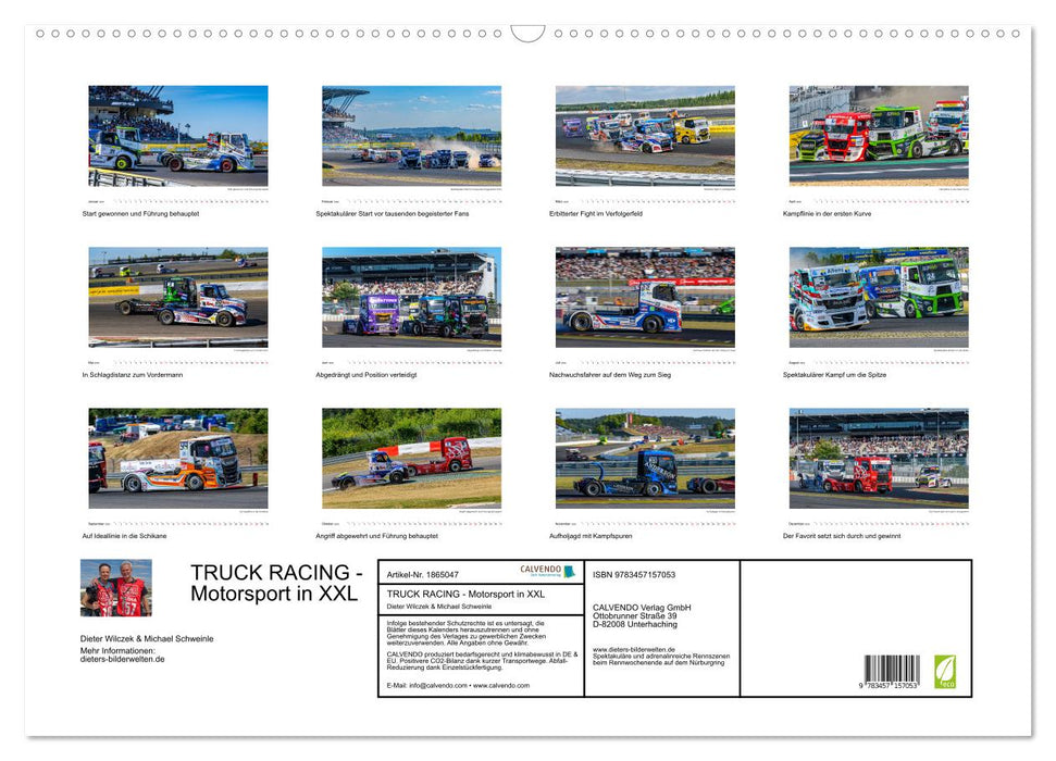 TRUCK RACING - Motorsport in XXL (CALVENDO Wandkalender 2025)