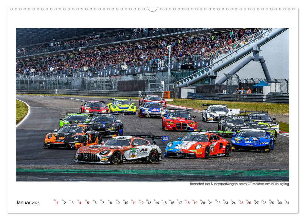 GT Masters am Nürburgring (CALVENDO Premium Wandkalender 2025)