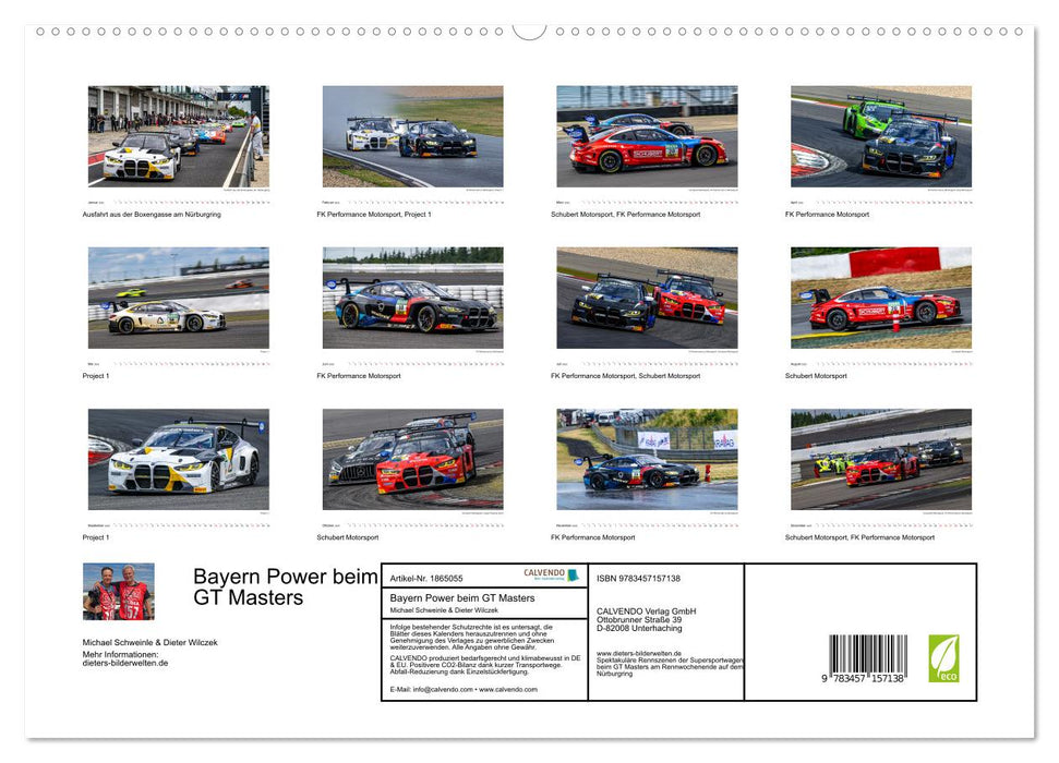 Bayern Power beim GT Masters (CALVENDO Premium Wandkalender 2025)