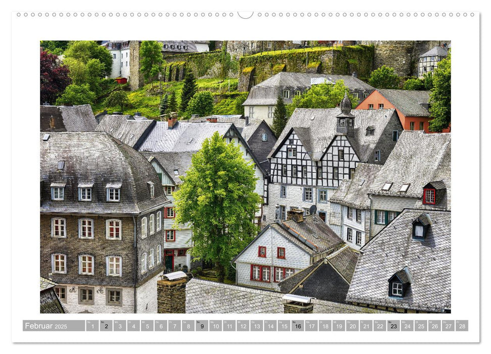 Monschau - Flanieren durch die historische Altstadt (CALVENDO Wandkalender 2025)