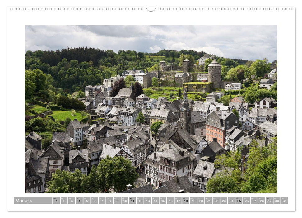 Monschau - Flanieren durch die historische Altstadt (CALVENDO Premium Wandkalender 2025)