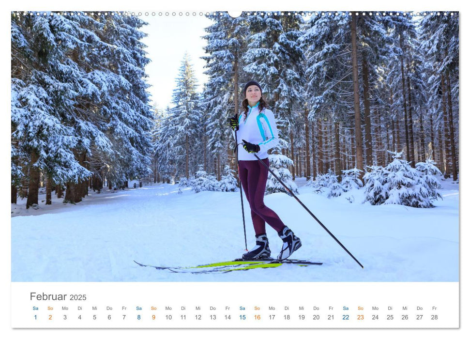 Oberhof - Urlaubsparadies am Rennsteig (CALVENDO Premium Wandkalender 2025)