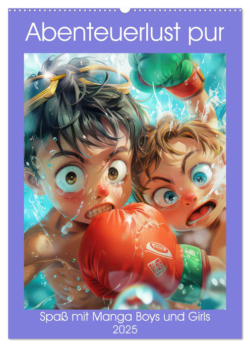 Abenteuerlust pur - Spaß mit Manga Boys und Girls (CALVENDO Wandkalender 2025)