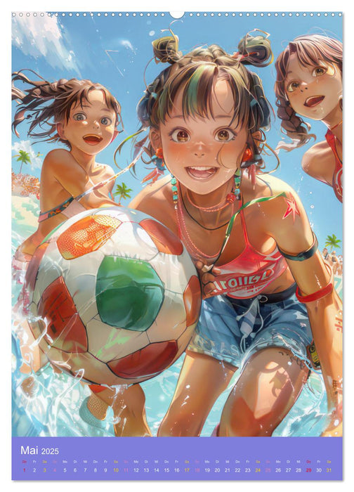 Abenteuerlust pur - Spaß mit Manga Boys und Girls (CALVENDO Premium Wandkalender 2025)
