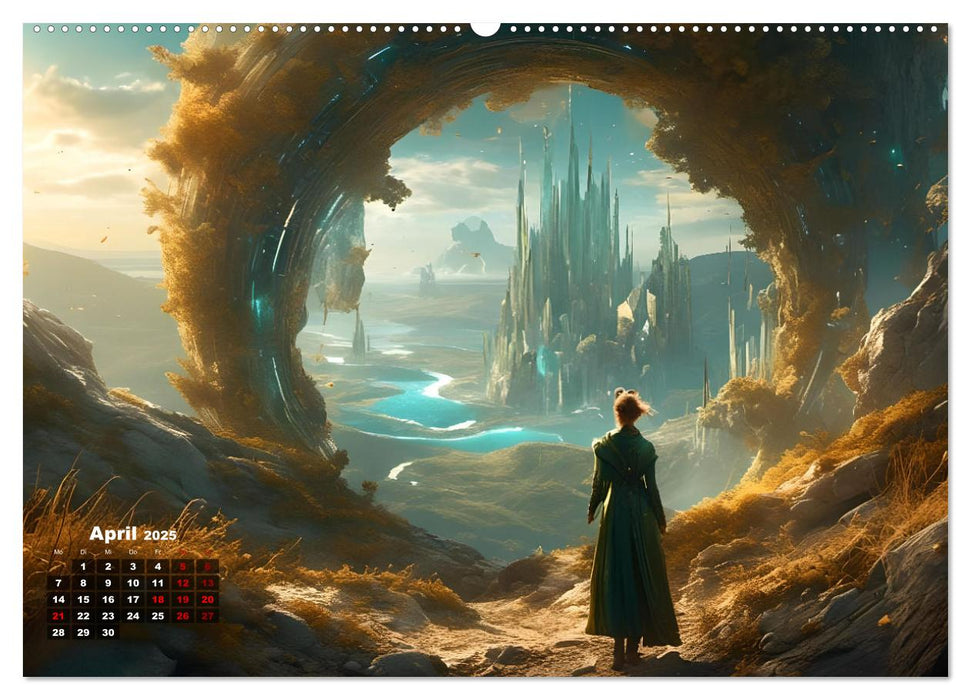 Portale in fremde Welten - Mystische Pforten (CALVENDO Wandkalender 2025)