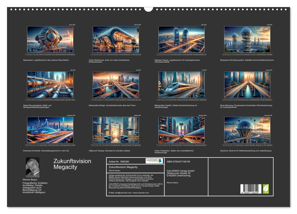 Zukunftsvision Megacity (CALVENDO Wandkalender 2025)