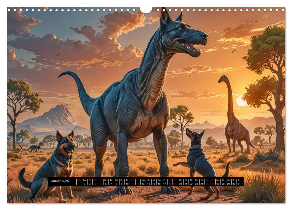 Tiere - damals und heute (CALVENDO Wandkalender 2025)
