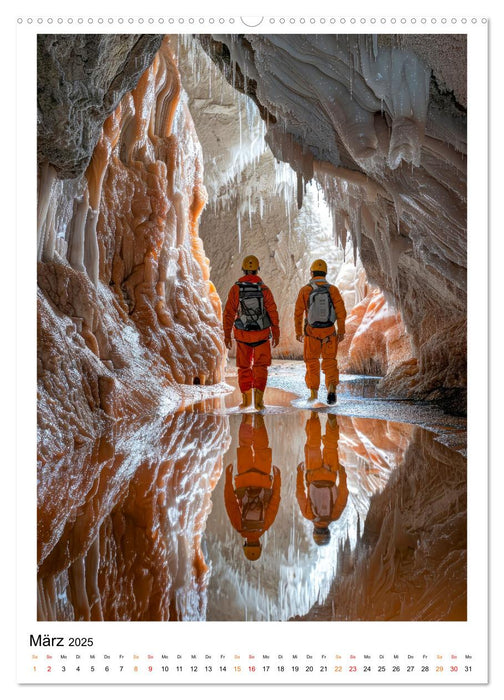 Höhlenforscher - die Unterwelt erforschen (CALVENDO Premium Wandkalender 2025)