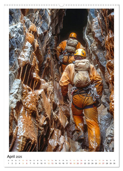 Höhlenforscher - die Unterwelt erforschen (CALVENDO Premium Wandkalender 2025)