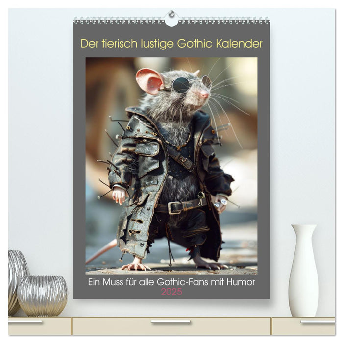 Der tierisch lustige Gothic Kalender (CALVENDO Premium Wandkalender 2025)