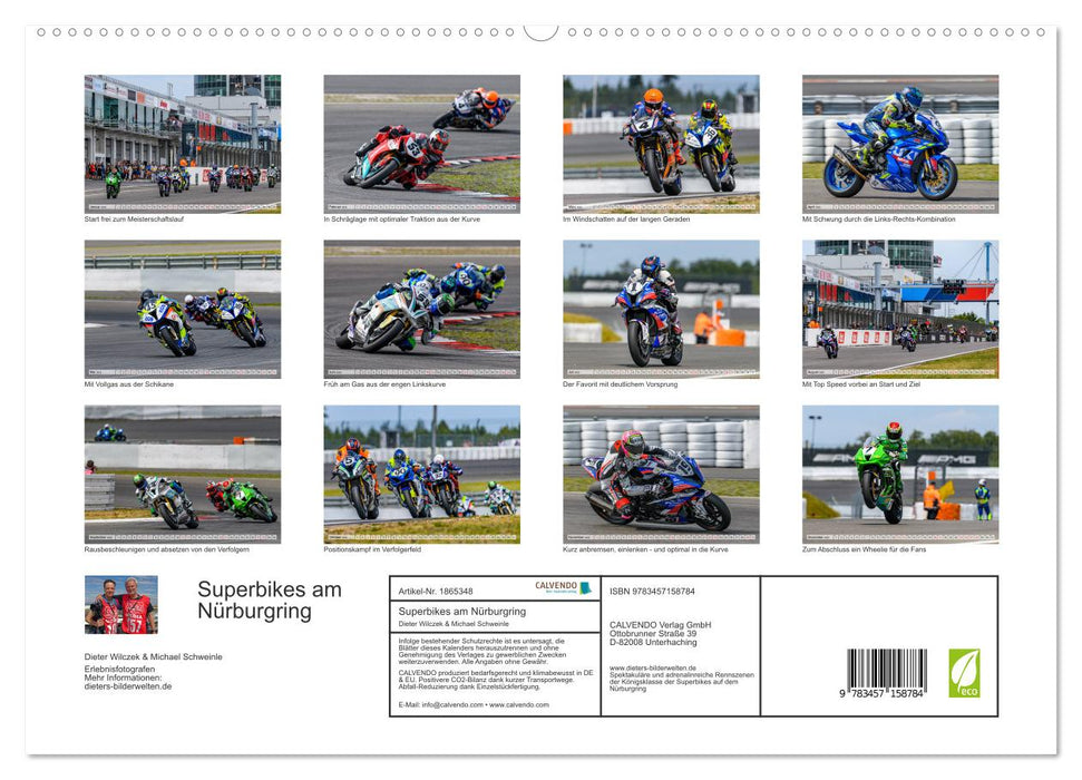 Superbikes am Nürburgring (CALVENDO Premium Wandkalender 2025)