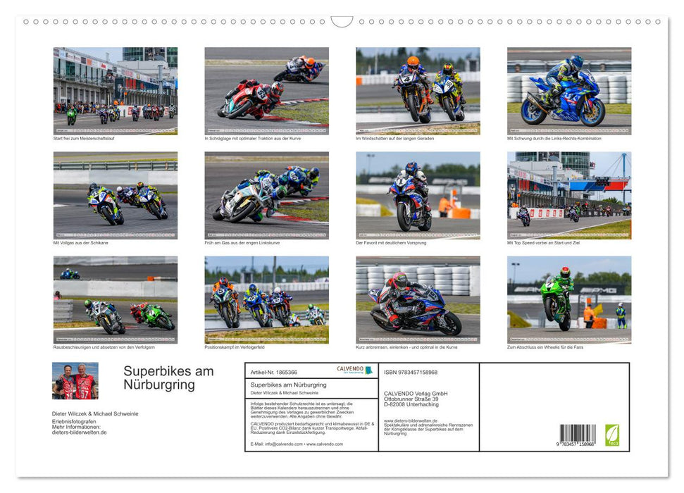 Superbikes am Nürburgring (CALVENDO Wandkalender 2025)